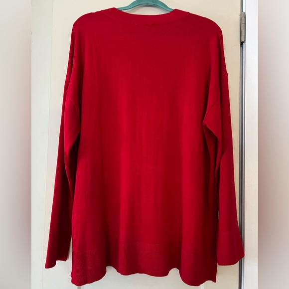 LOFT vibrant red tunic SUPER SOFT - Picture 2 of 7